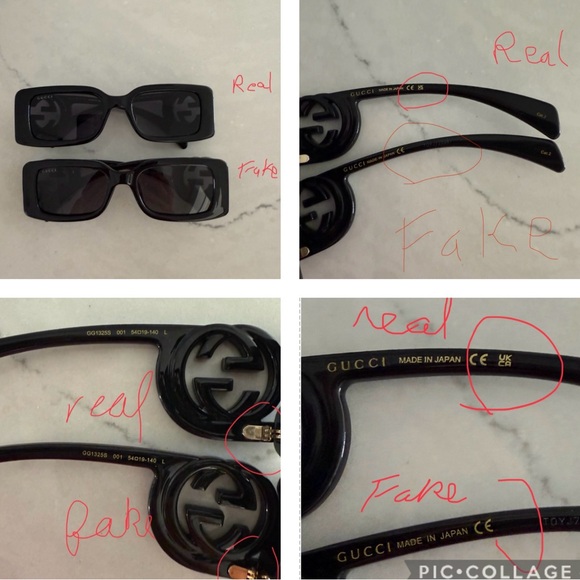 TIPS ON AUTHENTICITY OF GUCCI , CHANEL , VERSACE , ETC SUNGLASSES - Picture 11 of 16